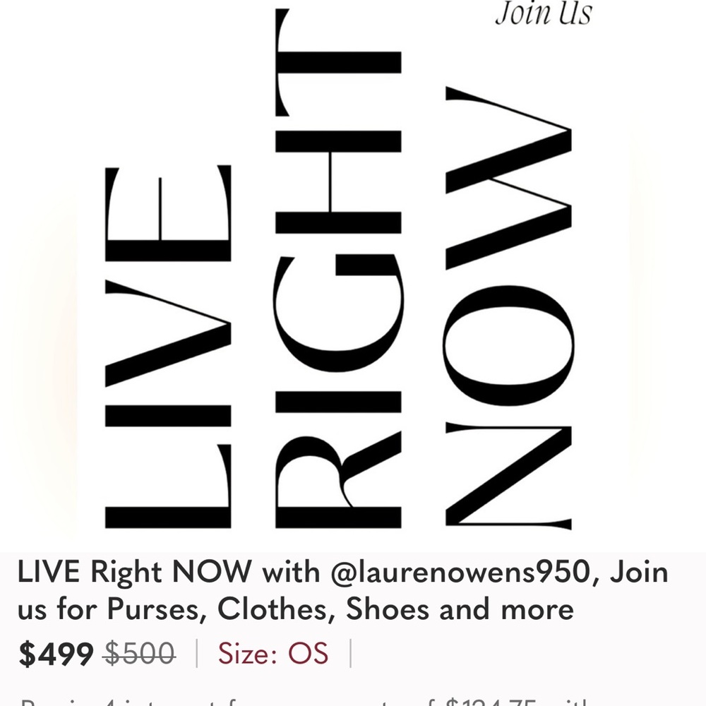 LIVE RIGHT NOW